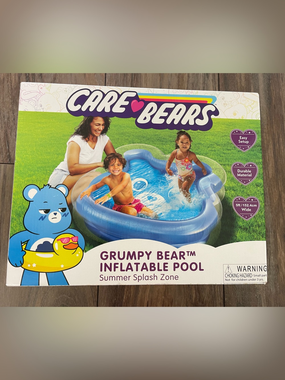 Care Bears Grumpy Bear Blue Inflatable Pool - Picture 3 of 8